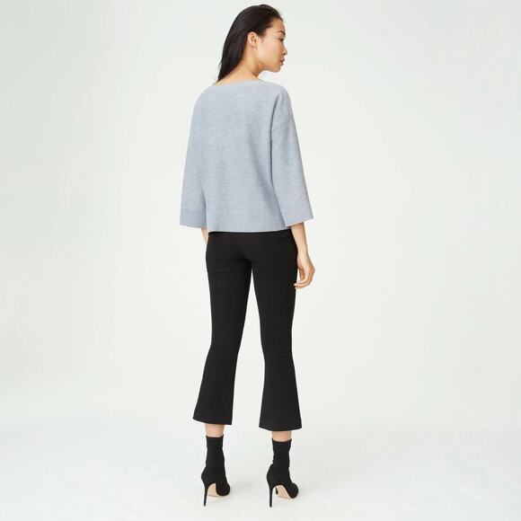 Club Monaco Gray Cashmere Sweater w/ Front Ribbon – Size S - Picture 6 of 9